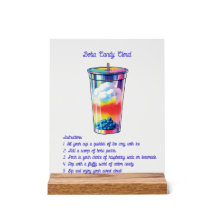 Selbstbedienungs-Mocktail-Acrylschild