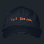 Selbstbedienungsgeschriebener Text-Elegant Empower Bestickte Baseballkappe<br><div class="desc">"Selbstbedienung in ihrer schönsten Form. Nimm Kontrolle,  mach es selbst. Den eigenen Erfolg zu ermöglichen,  Schritt für Schritt."</div>