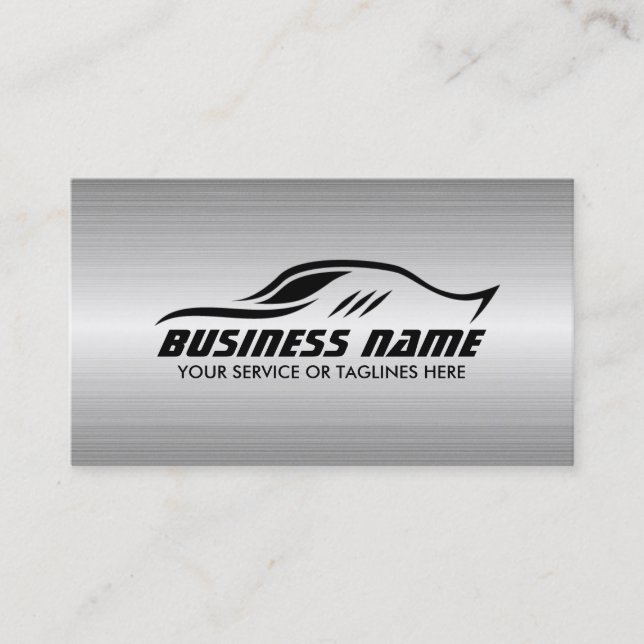 Selbstbewegendes cooles Auto-Form-Imitat-Metall Visitenkarte (Vorderseite)