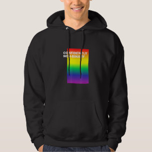 Selbstbewusst Non-Binäre Lgbtq Genderfluide Stolz Hoodie