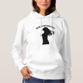 Selbstbewusste Frauen in der Silhouette Hoodie