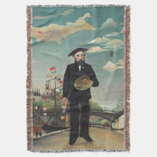 Selbstbildnis im Landschaftsformat 1890, Henri Rou Decke