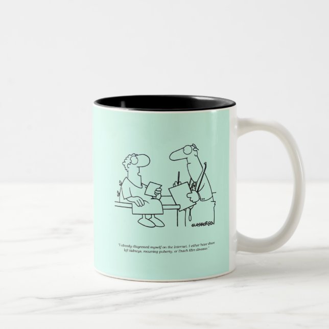 Selbstdiagnose Zweifarbige Tasse (Rechts)