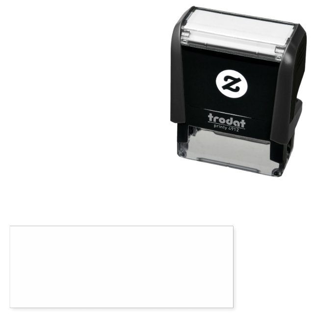Selbstfärbender Gummistempel Permastempel (Beispiel)
