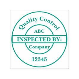 Selbstfarbige Briefmarke der Kontrolle in personal Permastempel