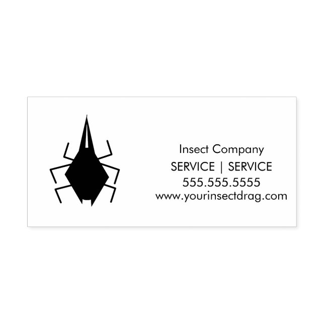 Selbstfarbige Briefmarke des Insekt Bug Pest-Firme Permastempel (Design)