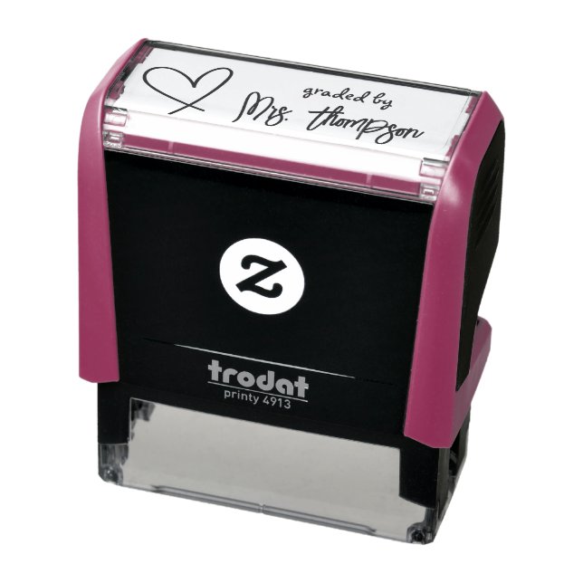 Selbstfarbige Briefmarke des Lehrers Permastempel (Produkt)