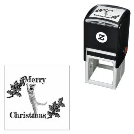 Selbstfarbige Briefmarke - Frohe Weihnachtsfeier u Permastempel