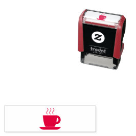 Selbstfarbige Coffee Cup Loyalty Card Briefmarke Permastempel