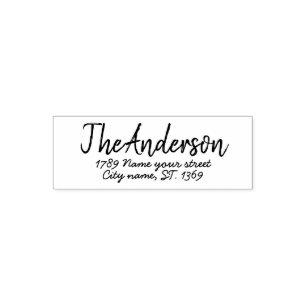 Selbstfarbige Rücksendeadresse Briefmarke Permastempel