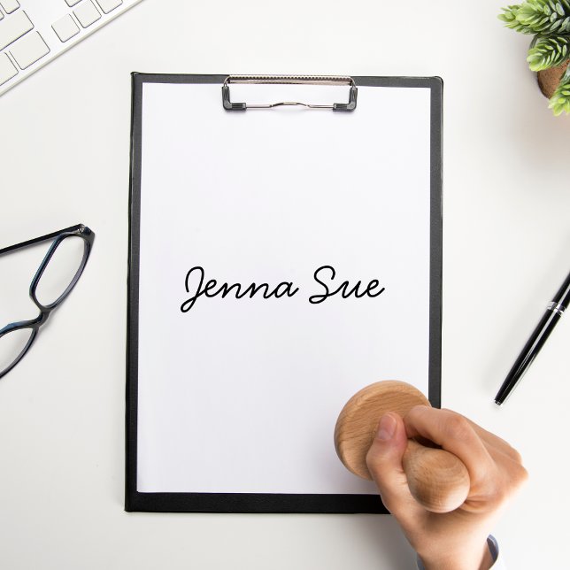 Selbstfarbige Unterschrift für die Briefmarke pers Permastempel (Von Creator hochgeladen)