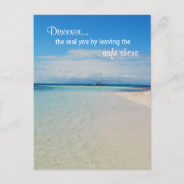 Selbstfindung Förderung der Inspiration Postkarte