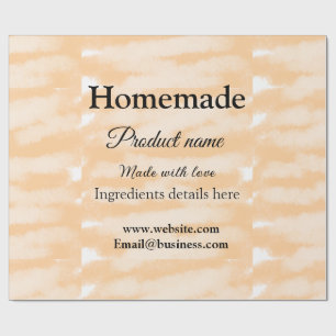 Selbstgebackene Bäckerei mit Liebe hergestellt Tex Geschenkpapier