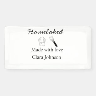 Selbstgebackene Bäckerei mit Liebe name details Banner