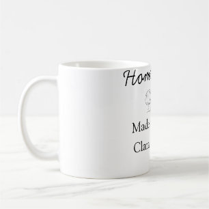 Selbstgebackene Bäckerei mit Liebe name details Kaffeetasse