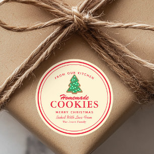 Selbstgebackene Kekse Lebkuchen Runder Aufkleber