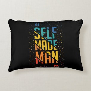 Selbstgebrannter Mann - LGBTQ+-Trans-Stolz Dekokissen