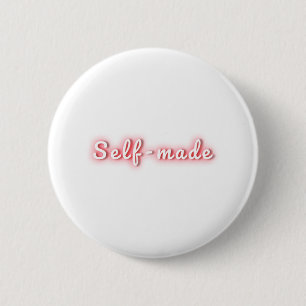 Selbstgefertigte Neon-Leuchtstofflampen-Typografie Button