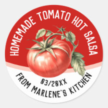 Selbstgemachte heiße Tomatensalsa mit roter Tomate