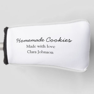 Selbstgemachte Kekse fügen Sie Ihren Text Namen hi Golf Headcover
