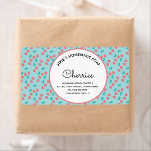 Selbstgemachte Seifen Geschäft Kirsch-Wasserfarbe 