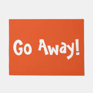 Selbstgemachter Fußabstreifer 'Hau ab!' / DIY Farb Fußmatte