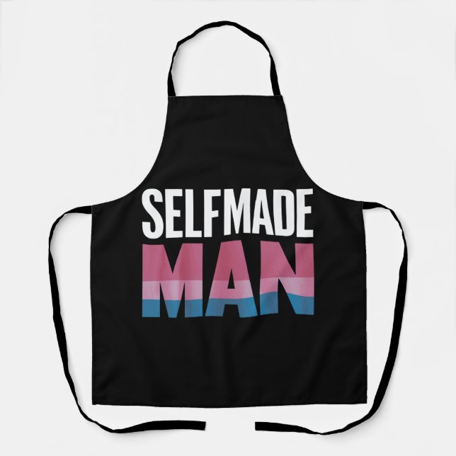 Selbstgemachter Mann Transgender Trans Pride-Flagg Schürze (Vorderseite)