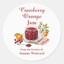 Selbstgemachtes Cranberry-Orangen-Marmelade-Gesche