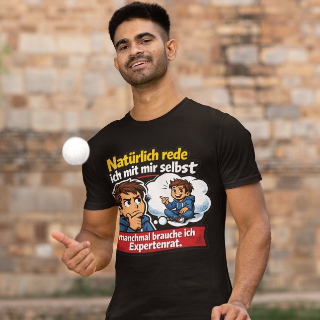 Selbstgespräch Humor Cartoon T-Shirt (Von Creator hochgeladen)