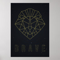 Selbsthilfegarantie-Plakat Gelber Origamillion