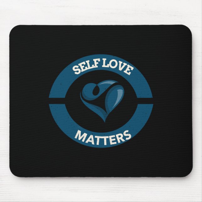 Selbstkleber der Liebe Mousepad (Vorne)
