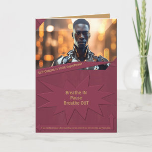 Selbstkontrolle ist Ihr SuperPower Dankeskarte