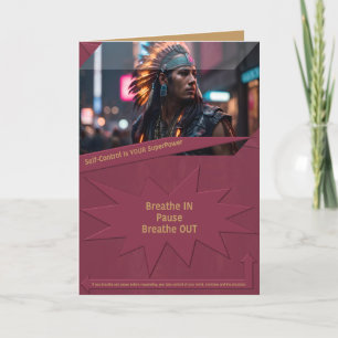 Selbstkontrolle ist Ihr SuperPower Dankeskarte