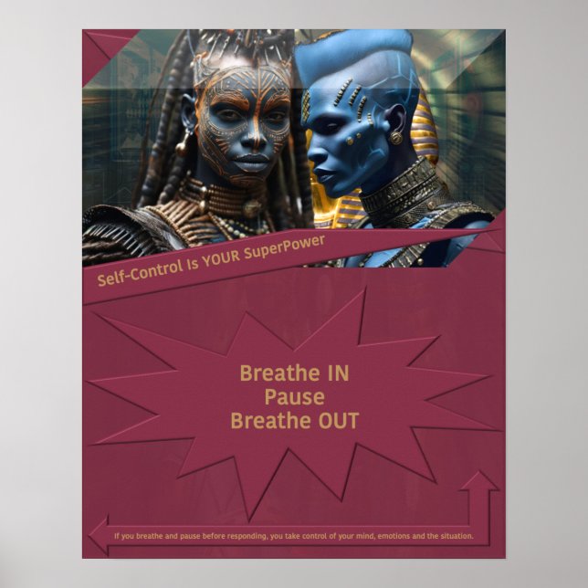 Selbstkontrolle ist Ihr SuperPower Poster (Vorne)