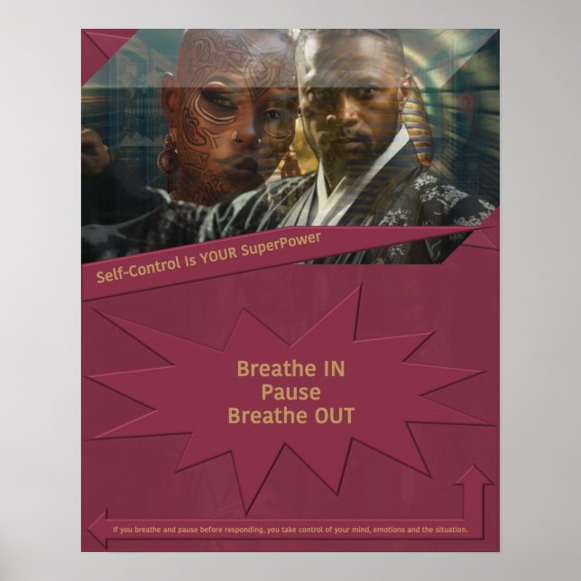Selbstkontrolle ist Ihr SuperPower Poster (Vorne)