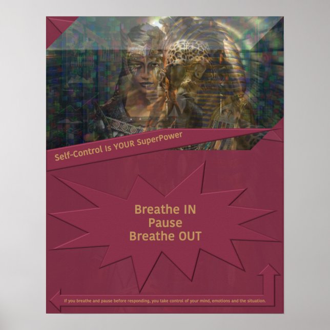 Selbstkontrolle ist Ihr SuperPower Poster (Vorne)