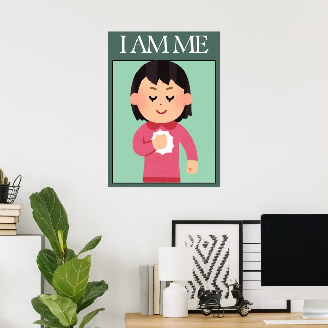 Selbstliebe-Affirmationsposter Poster (Heimbüro)