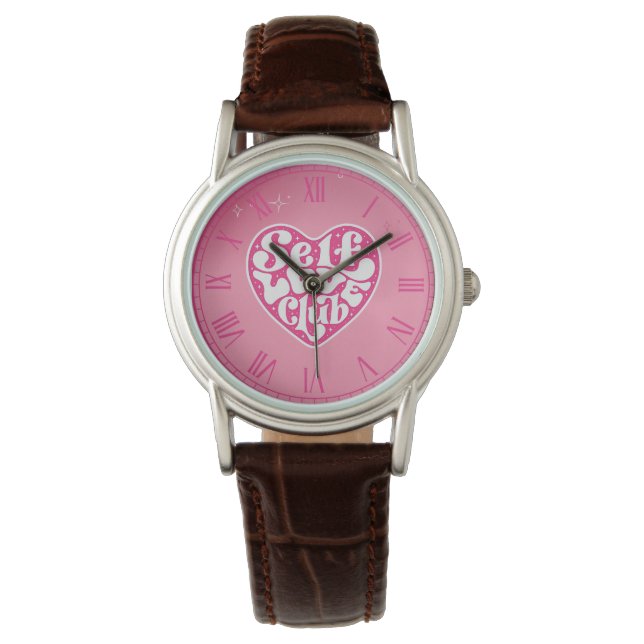 Selbstliebe Klub Armbanduhr (Vorderseite)