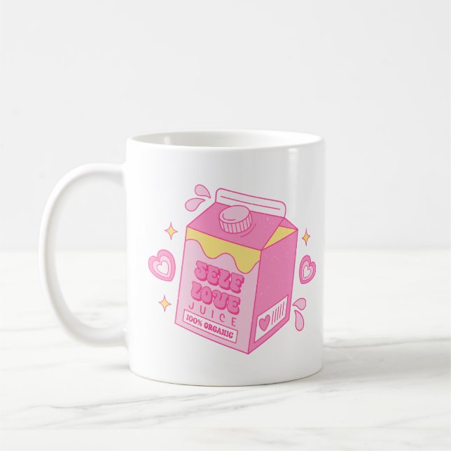Selbstliebe-Saft Kaffeetasse (Links)