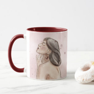 Selbstliebe-Tasse Rose & Spritzer Tasse