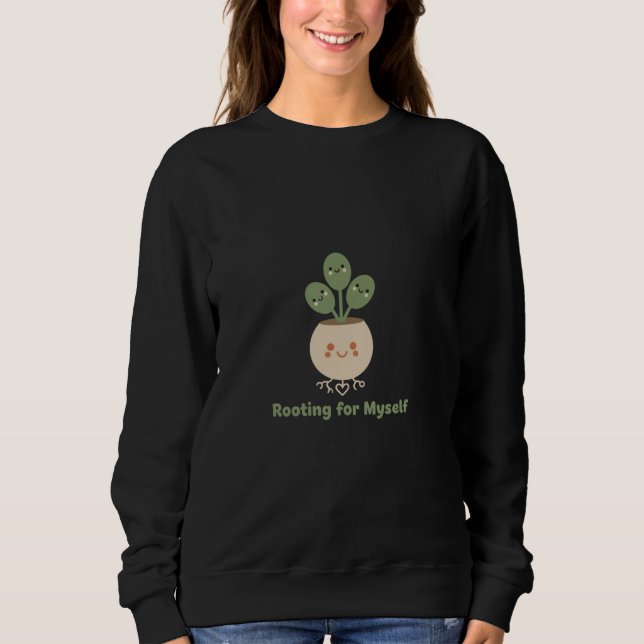 Selbstliebe & Wachstumsbestätigung | Süße Ermutigu Sweatshirt (Vorderseite)