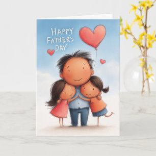 Selbstlose Liebe Vatertagskarte Karte