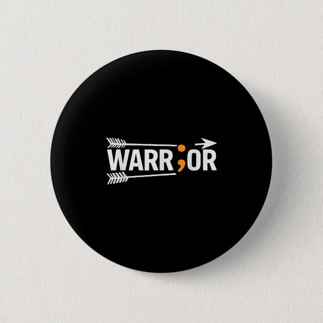 Selbstmord Bewusstsein Depression Angst Psychische Button (Vorderseite)