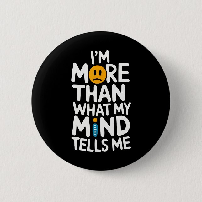 Selbstmord Bewusstsein Depression Angst Psychische Button (Vorderseite)