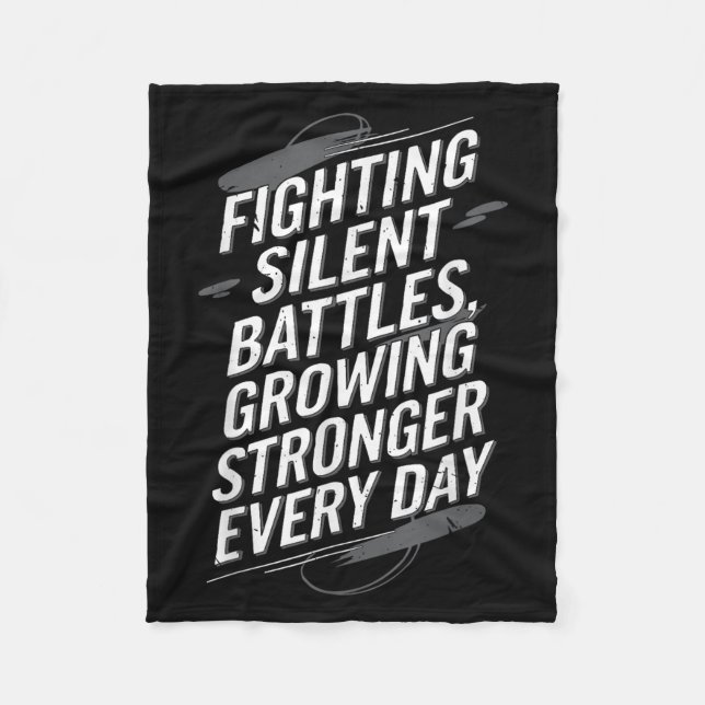 Selbstmord Bewusstsein Depression Angst Psychische Fleecedecke (Vorderseite)