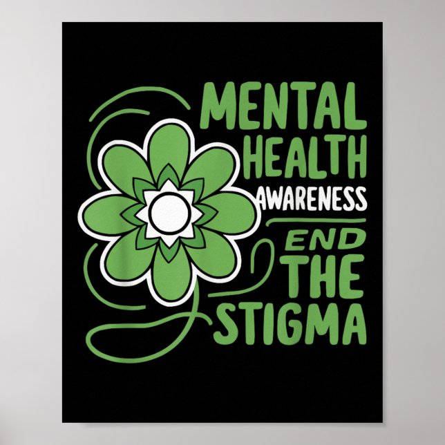 Selbstmord Bewusstsein Depression Angst Psychische Poster (Vorne)