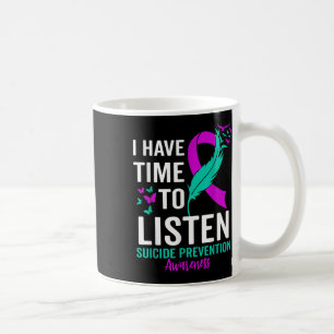 Selbstmord Bewusstsein Ribbon psychische Gesundhei Kaffeetasse