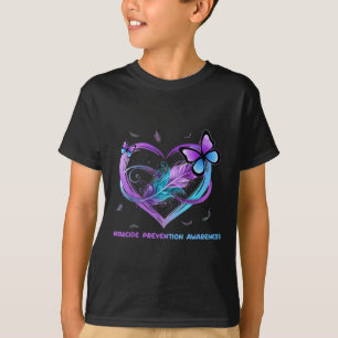 Selbstmord Bewusstsein Wings Angel Ribbon, Suicide T-Shirt