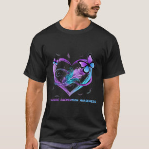 Selbstmord Bewusstsein Wings Angel Ribbon, Suizid T-Shirt