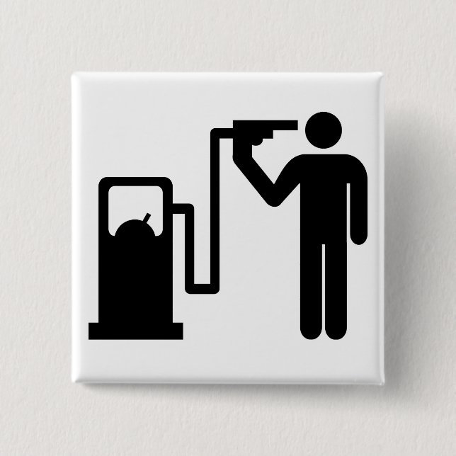 Selbstmord durch Benzin Button (Vorderseite)